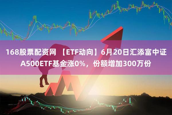 168股票配资网 【ETF动向】6月20日汇添富中证A500ETF基金涨0%，份额增加300万份